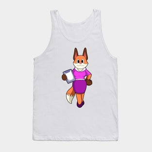 Fox as Secretary with Skirt Tank Top